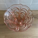 Pop-up Christmas 2022 - Vintage Pink Glass Vase Molded 1960