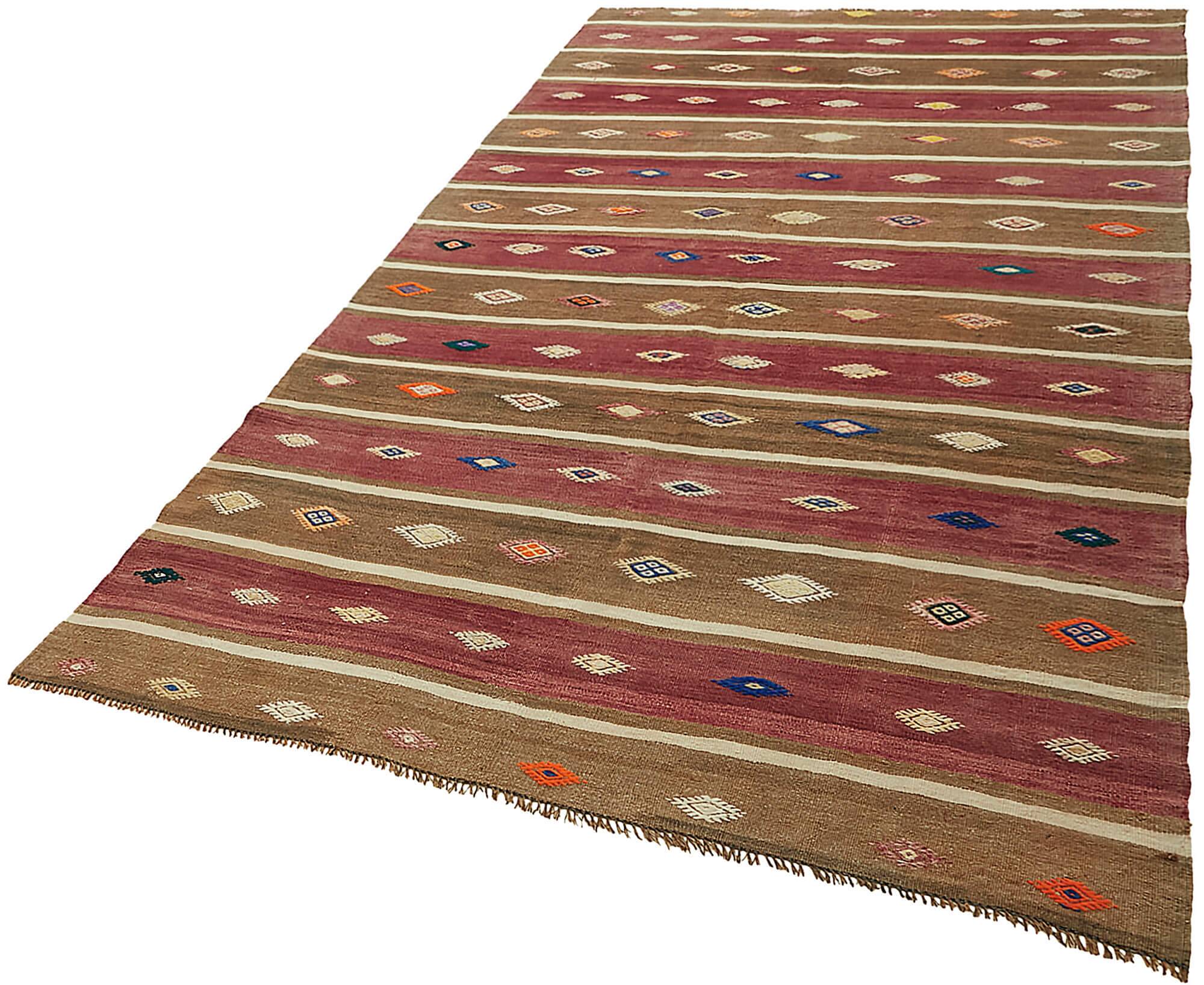 Turkish Handmade Vintage Anatolian Kilim 167 cm x 293 cm