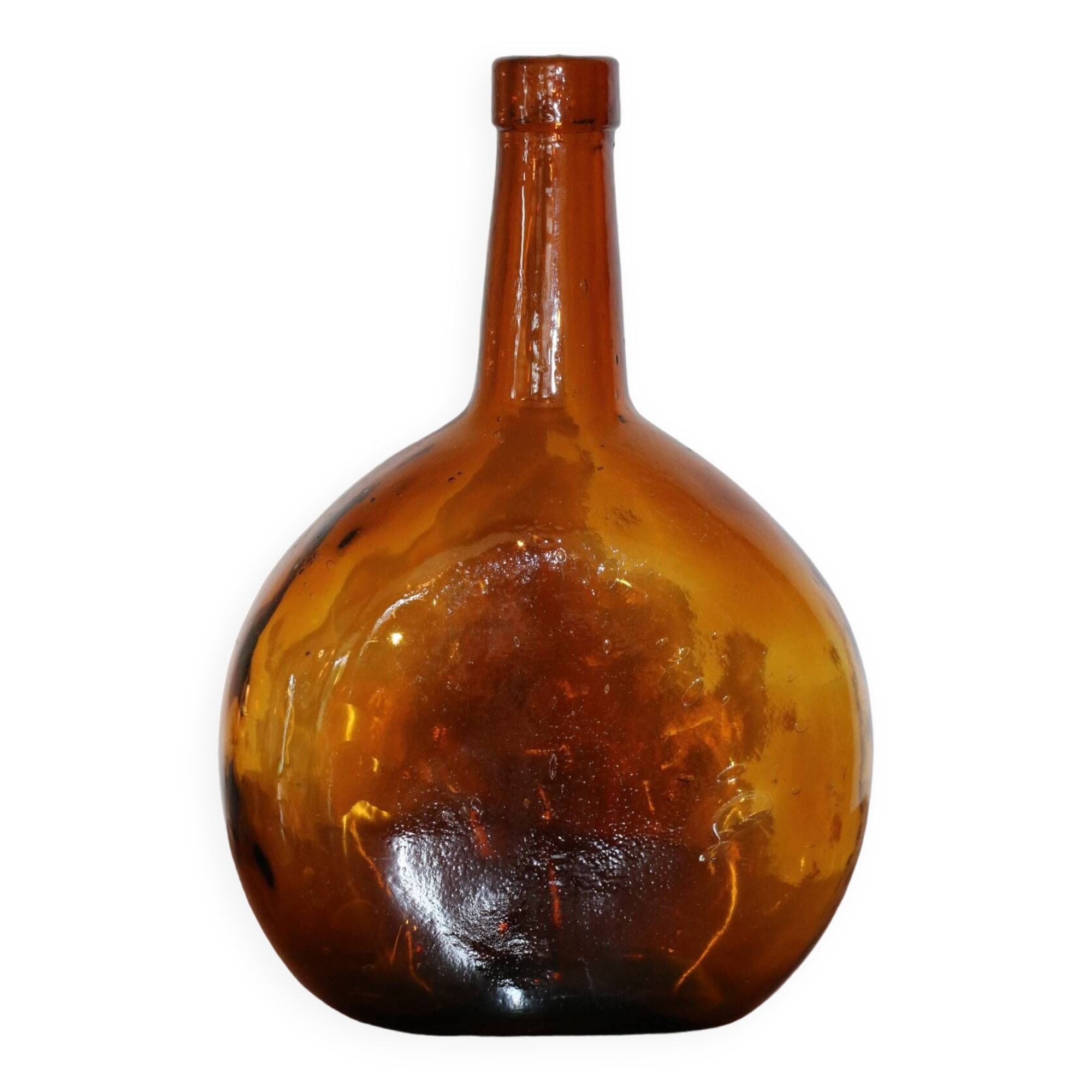 Dame Jeanne marron oblongue 230mm