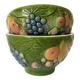 Bols en barbotine fruits