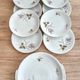 Dessert service 10 plates and porcelain dish PMR Bavaria Jaeger & Co