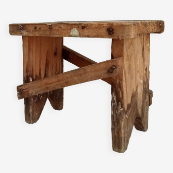 Old country walking stool