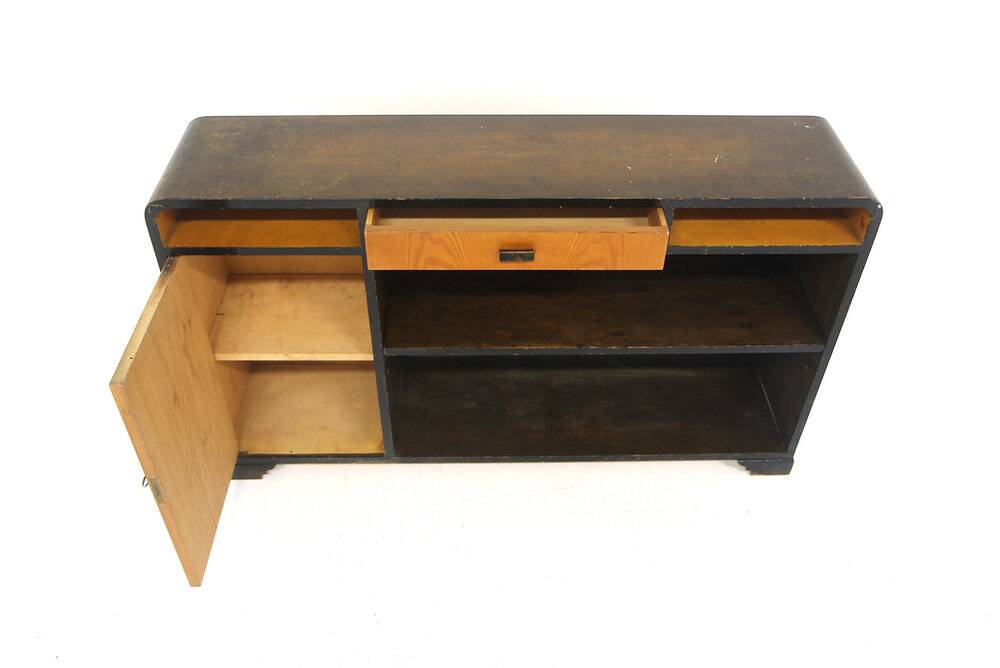 Scandinavian console in elm, Swedish Modern, Sweden, 1940.