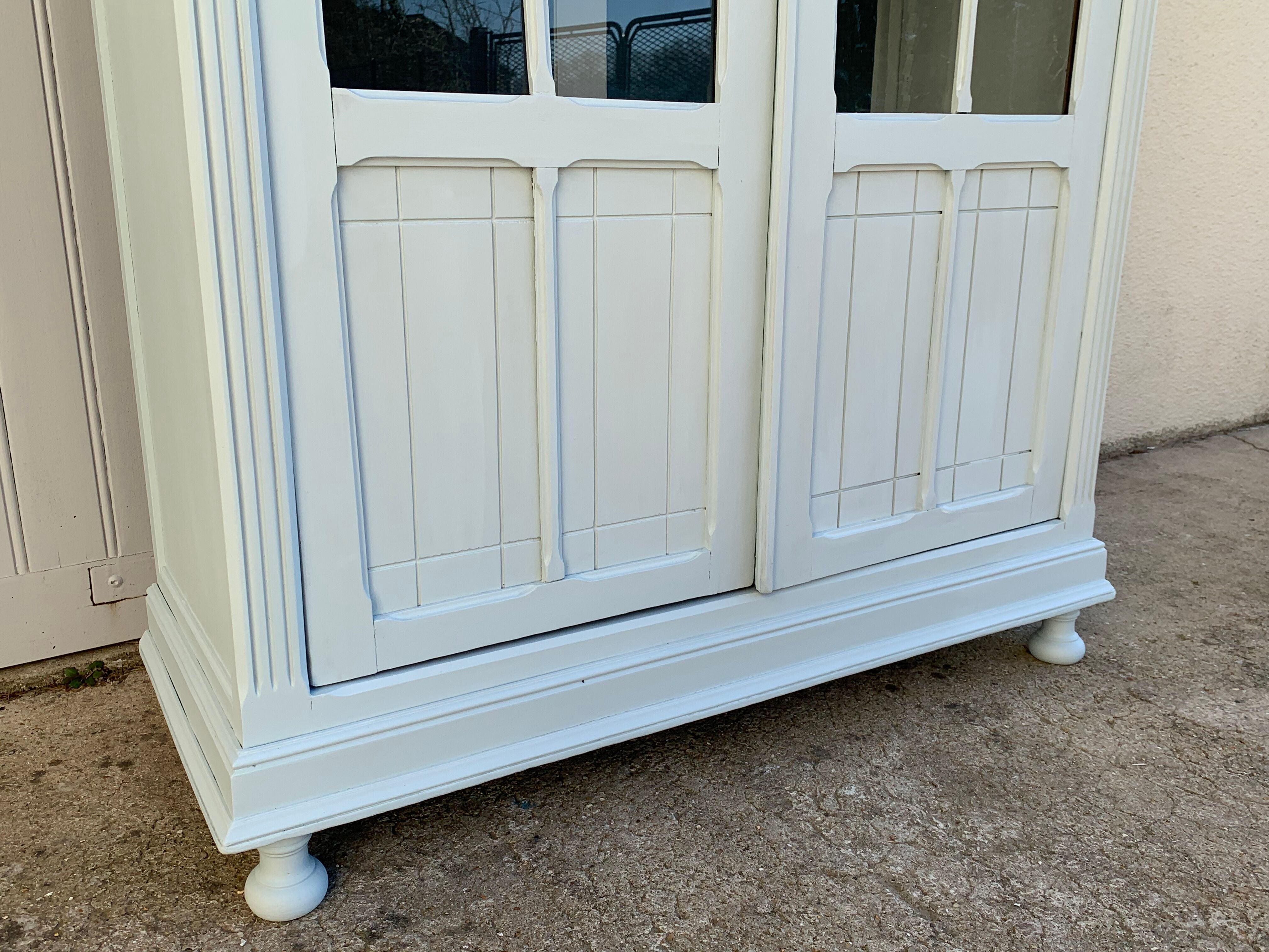 Glass-glazed Parisian wardrobe 1920