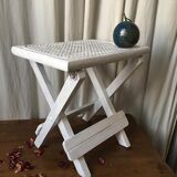 Caning vintage folding stool