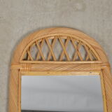 Rattan mirror 54 X 37 cm