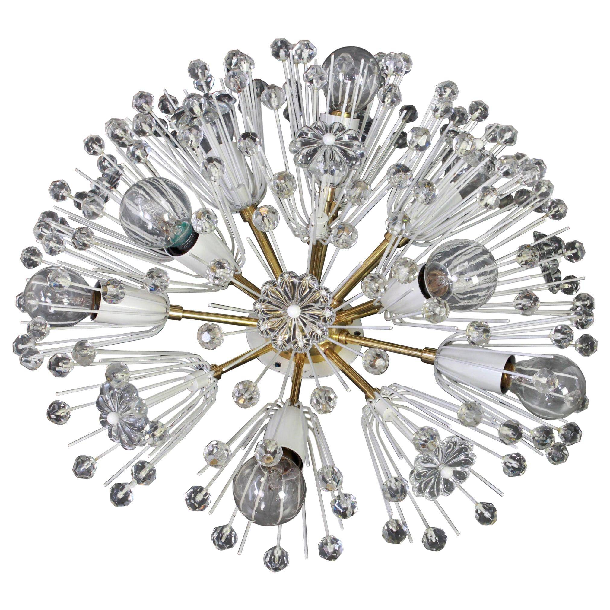 Brass star chandelier by Emil Stejnar, Austria, 1960s.