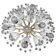 Brass star chandelier by Emil Stejnar, Austria, 1960s.