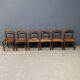 Ensemble de six chaises de cuisine anglaises anciennes