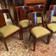 Set of 6 mahogany gondola chairs Empire style XIXth