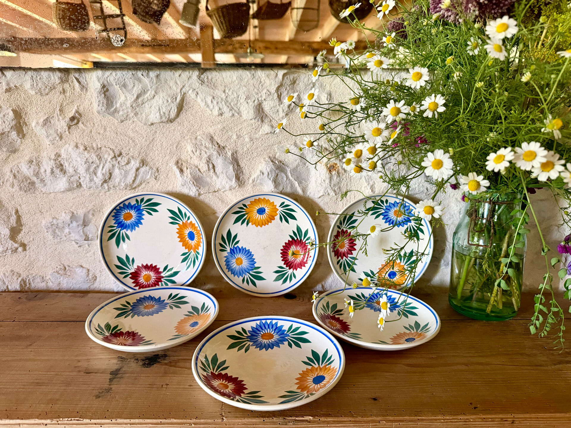 Ironstone dessert plates