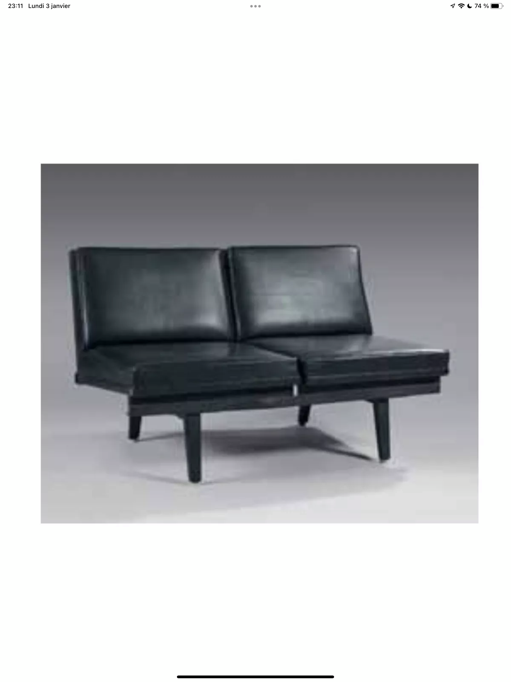 Georges Nelson leather sofa