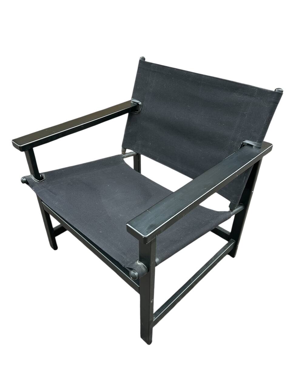 pair of Hyllinge Møbler safari armchairs