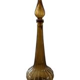 Vintage Empoli Glass Decanter with Stopper, Italy, 1960s