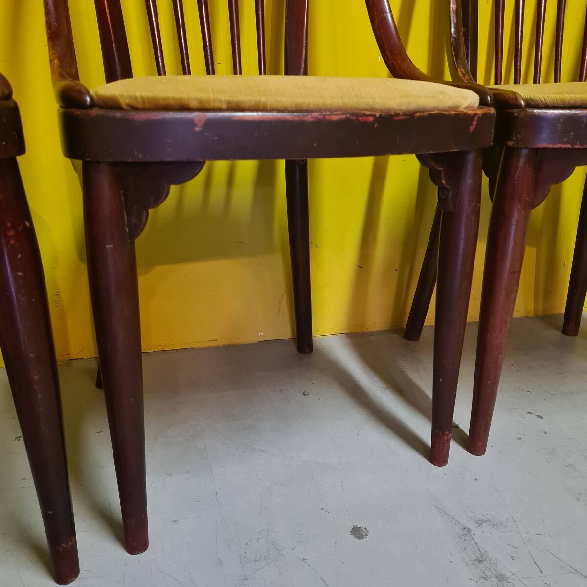 4 Thonet Art Deco Chairs Model A846 from around 1922