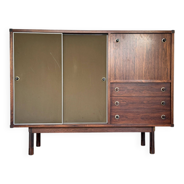 Buffet en bois italien George Coslin des années 50.