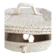 Vintage wicker suitcase