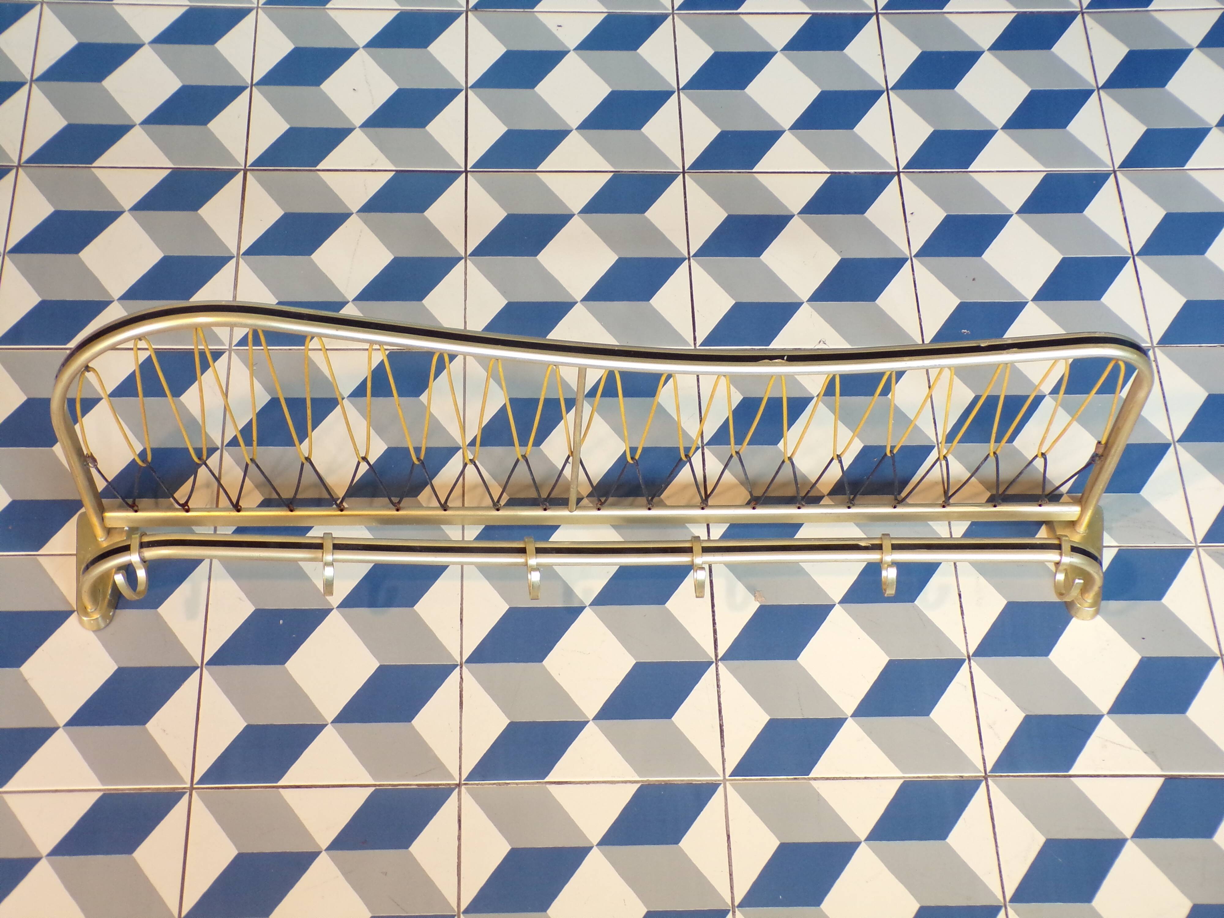 Train luggage rack style coat rack l=84cm