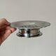 Silver-plated shell butter dish