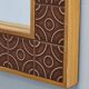 Danish Pine and Ceramic Tile Wall Mirror, 1960s