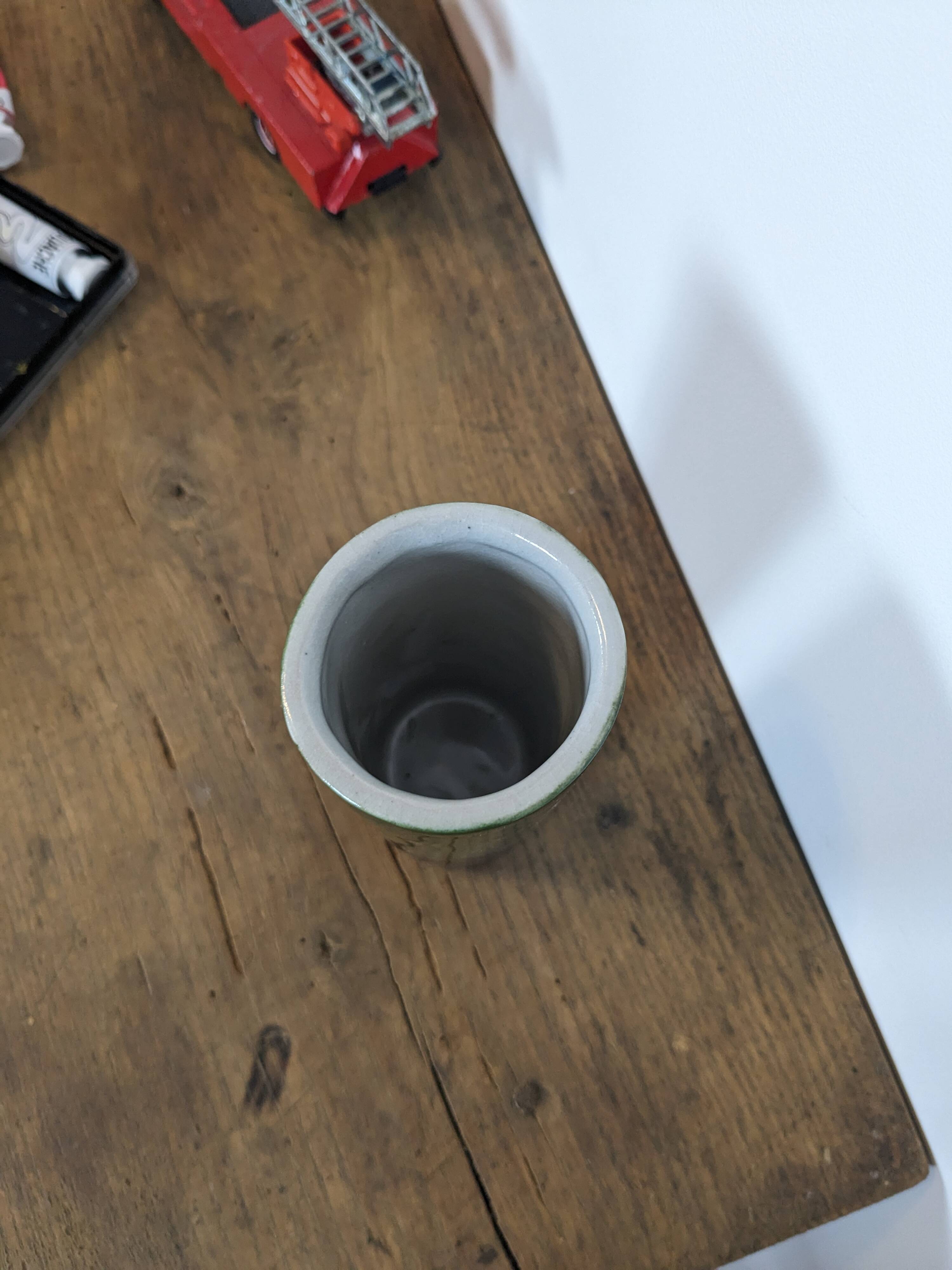 Vintage Fat Lava Vase