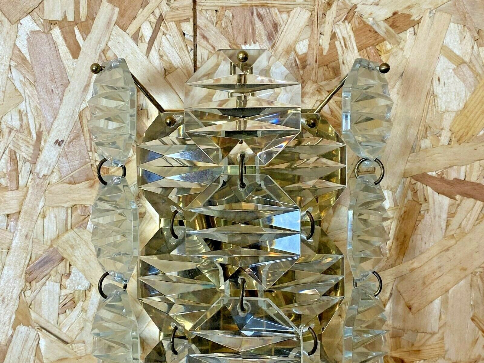 60s 70s Kinkeldey Wall Light Glass Wall Lamp Space Age Design 60s 70s