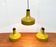 German suspension lamp Space Age from the mid-century by Staff Leuchten, 1960s, set of 3.