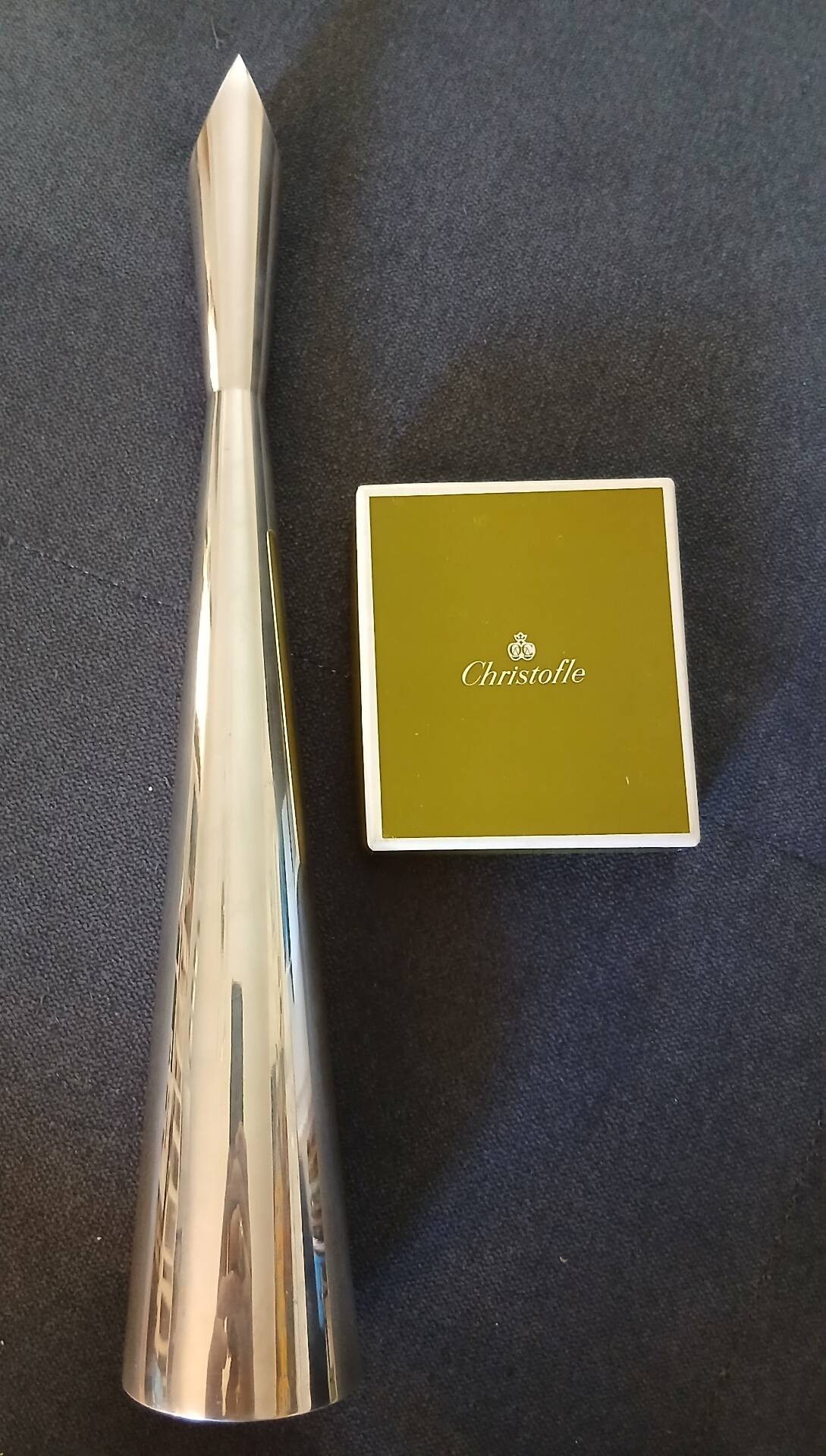 Christofle Lino Sabattini grand vase cardinal silver-plated metal
