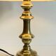 Lampe chic ancien bougeoir laiton massif