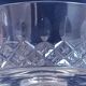 Set of 7 old champagne glasses in cut crystal