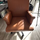 Designer desk armchair from the 1970s signed s