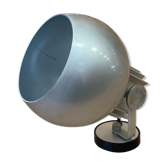 Brushed steel wall lamp from the 1970s - space age style
