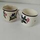 Pair of antique Saint-Amand cups – Floral decoration 4146 (1930s–50s)