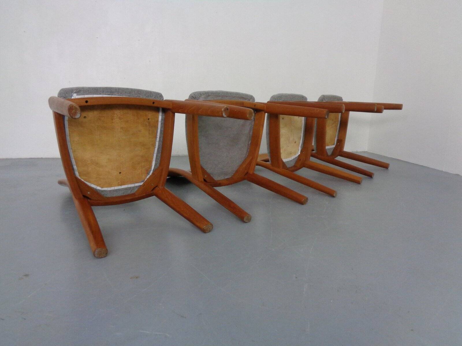 Vintage Morten Dining Chairs in Teak by Niels Koefoed for Hornslet Møbelfabrik, 1970s, Set of 4