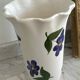 Vase Poët-Laval décor anémones et col tulipe - années 60-70