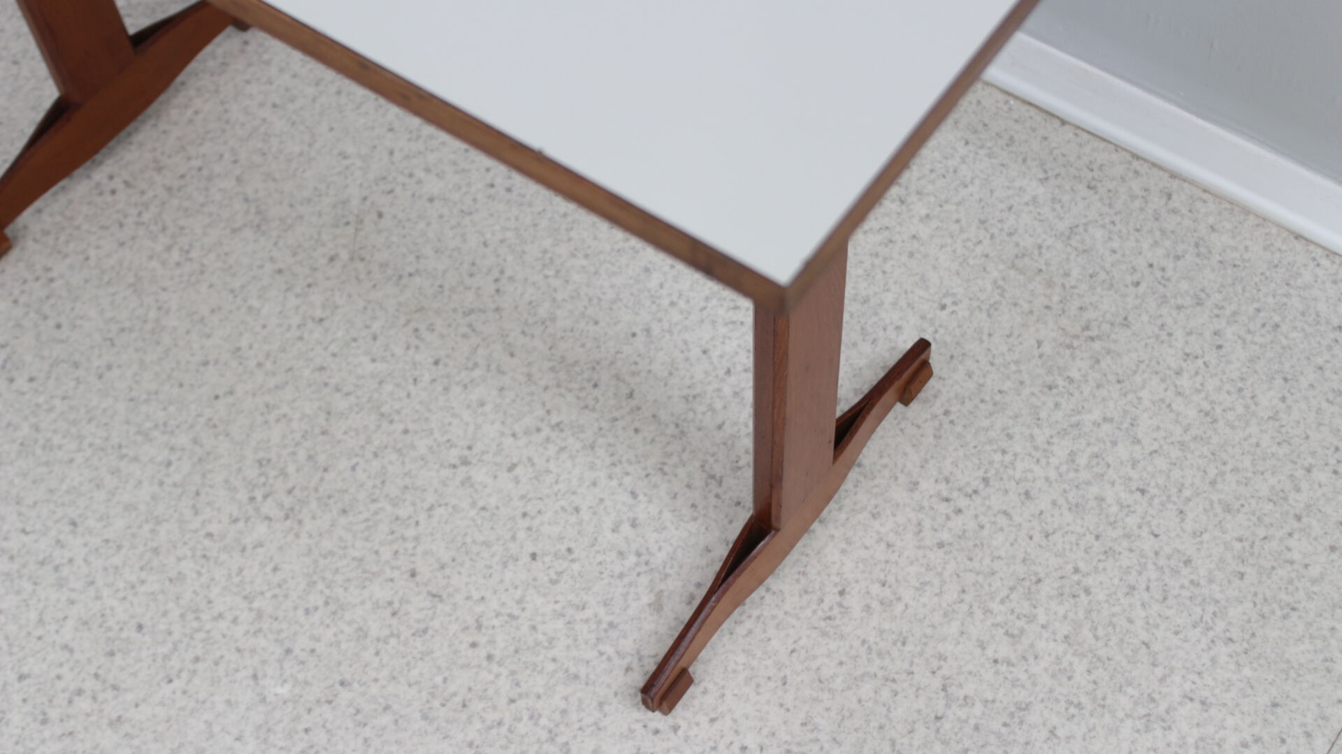 Mid century wood and formica desk 1950s, set of 2