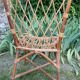 Chaise en rotin vintage des années 60