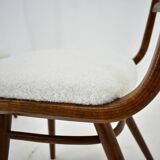 1960s Set of Four Dining Bentwood Chairs by Ton, Czechoslovakia