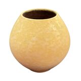 yellow ceramic Gramann Keramik vase, Germany, 1970s