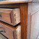 Old oak desk 5 drawers