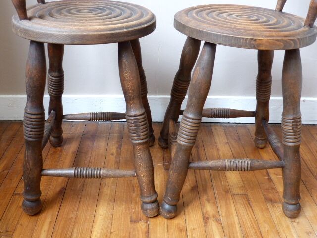 Children's chairs wooden gross 50s