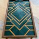 Straw marquetry tray