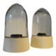 2 lamps, wall lamp or table lamp, ball shape, 50s