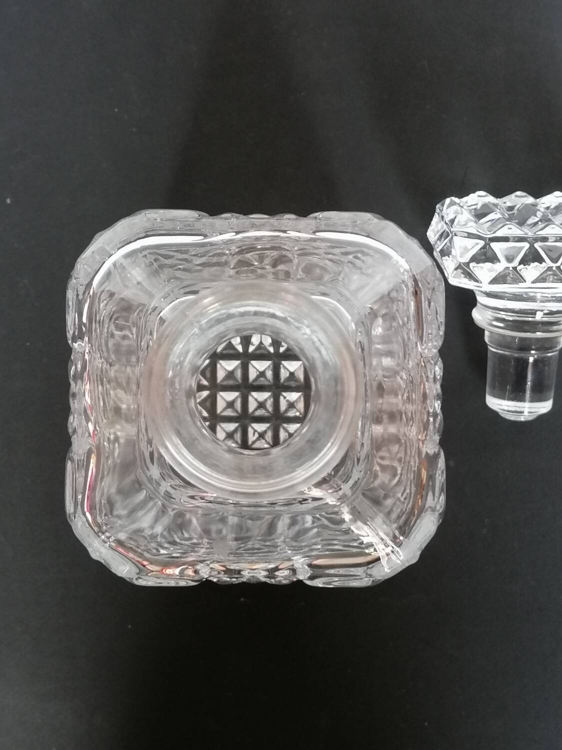 Crystal diamond whiskey bottle