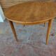 Scandinavian design teak table with extension cord