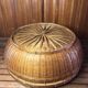 Old vintage rattan & woven straw basket