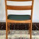 Set of 4 vintage Danish wood and wool chairs by Sax, Denmark 1960s