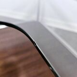 Table basse bauhaus en noyer des années 1970