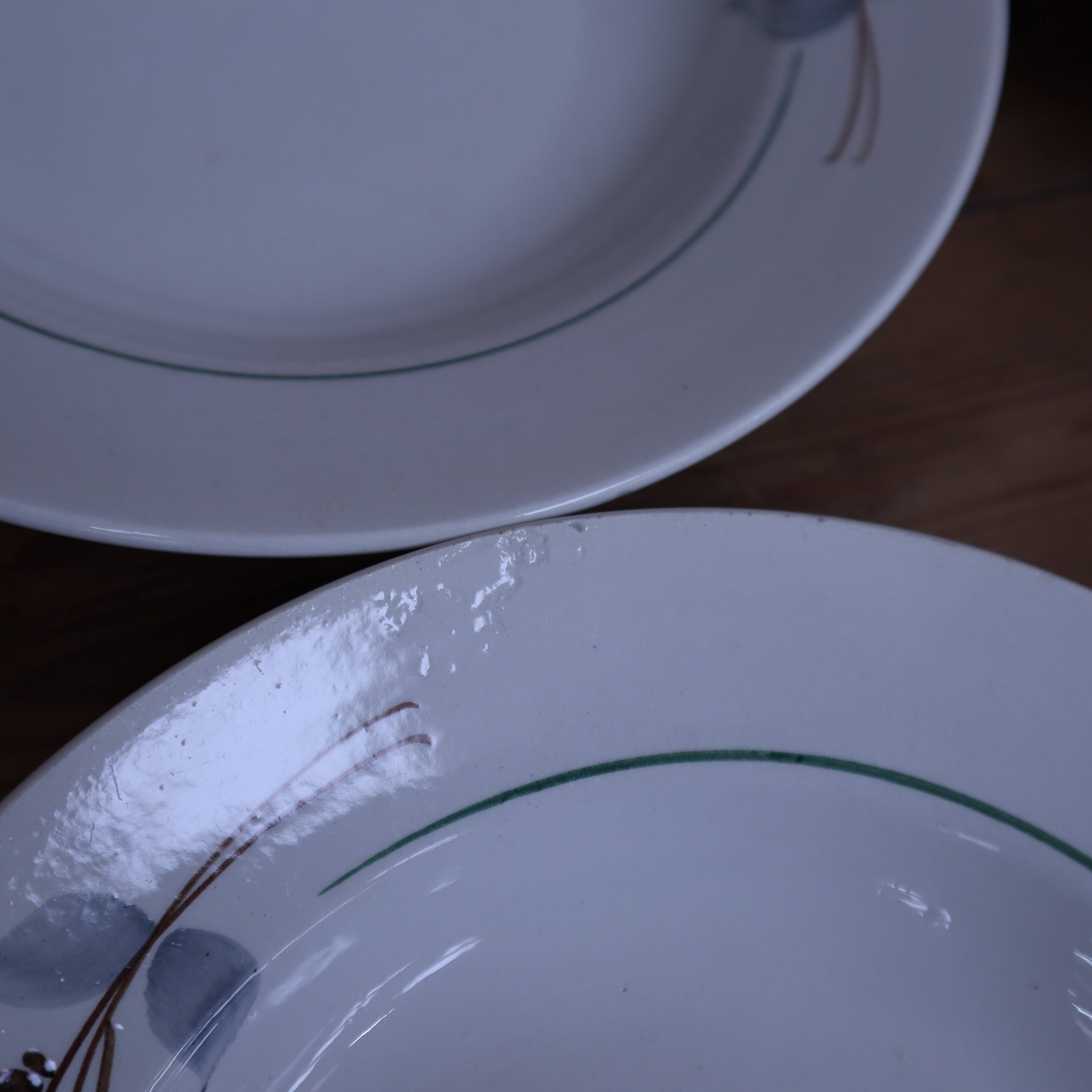 Set of 6 St Amand 7017 deep plates