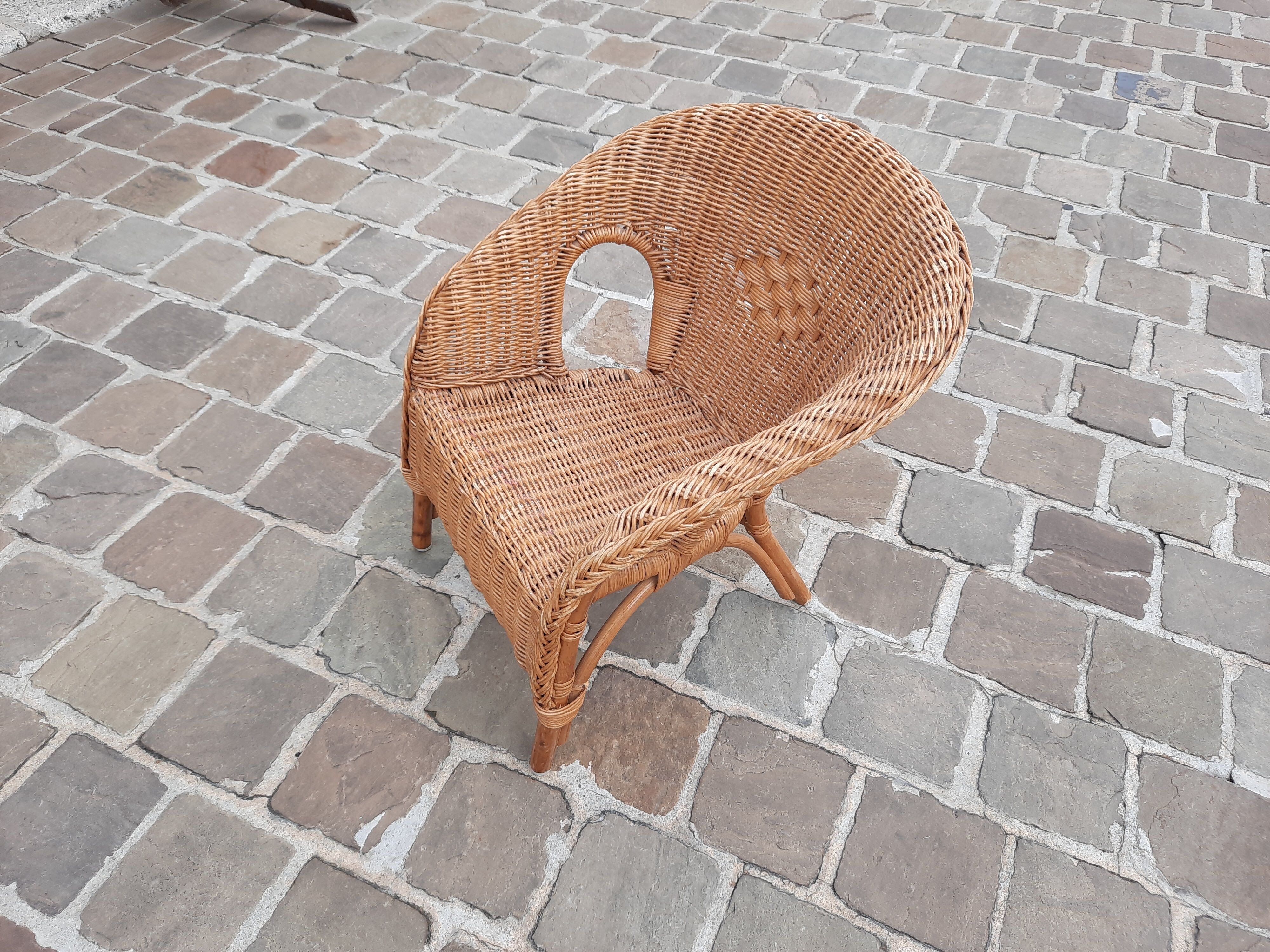 Child rattan chair